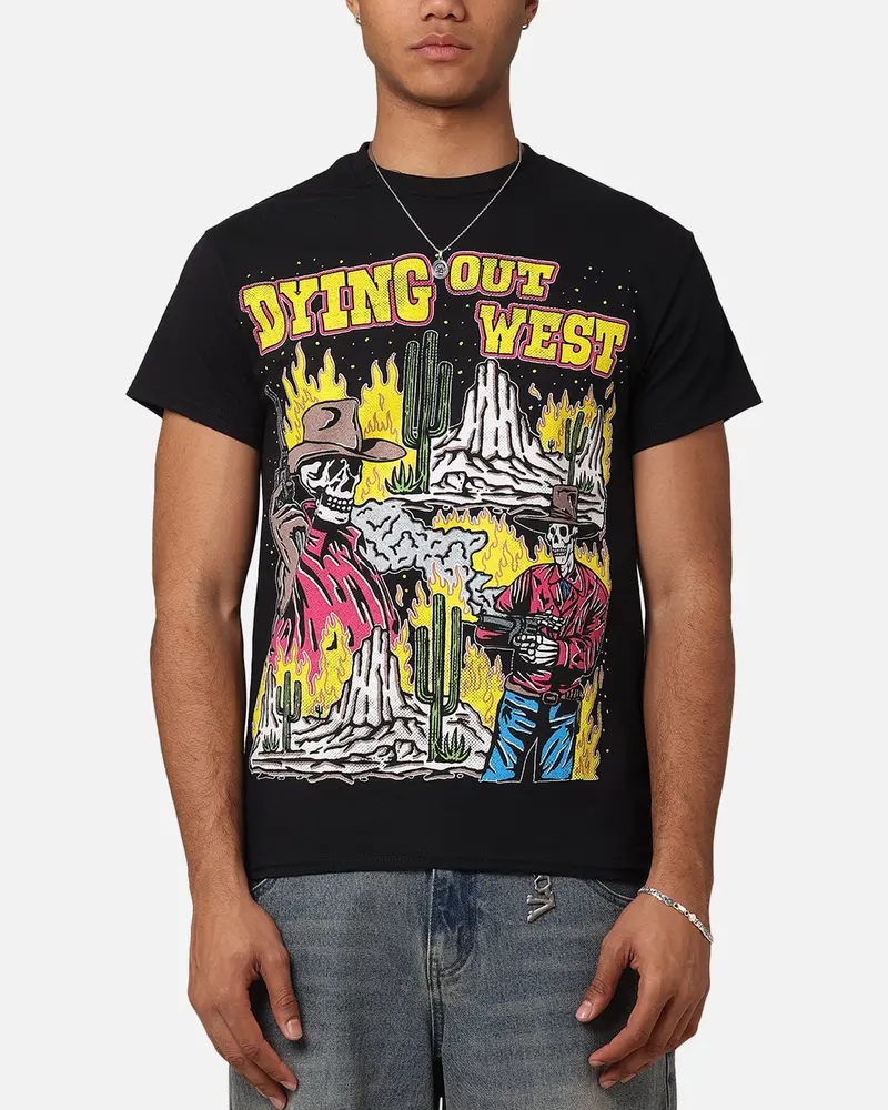 Goat Crew Dying Out West Vintage T-Shirt Black 1