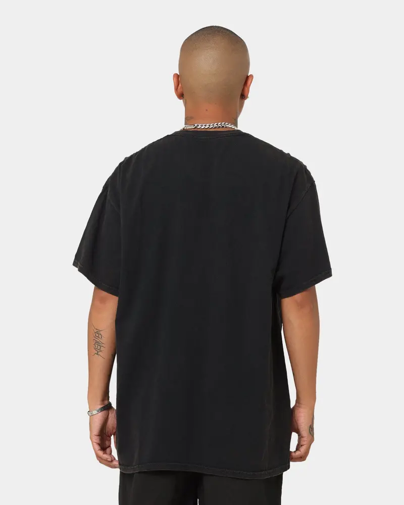 Goat Crew Goat Skull Vintage T-Shirt Black Wash 4