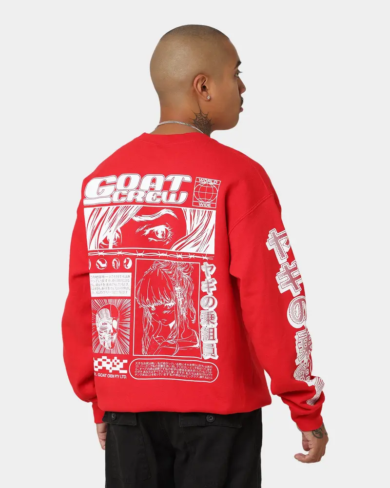 Goat Crew Harajuku Crewneck Red 1