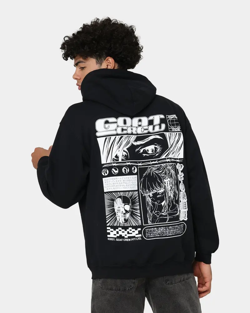 Goat Crew Harajuku Hoodie Black 1