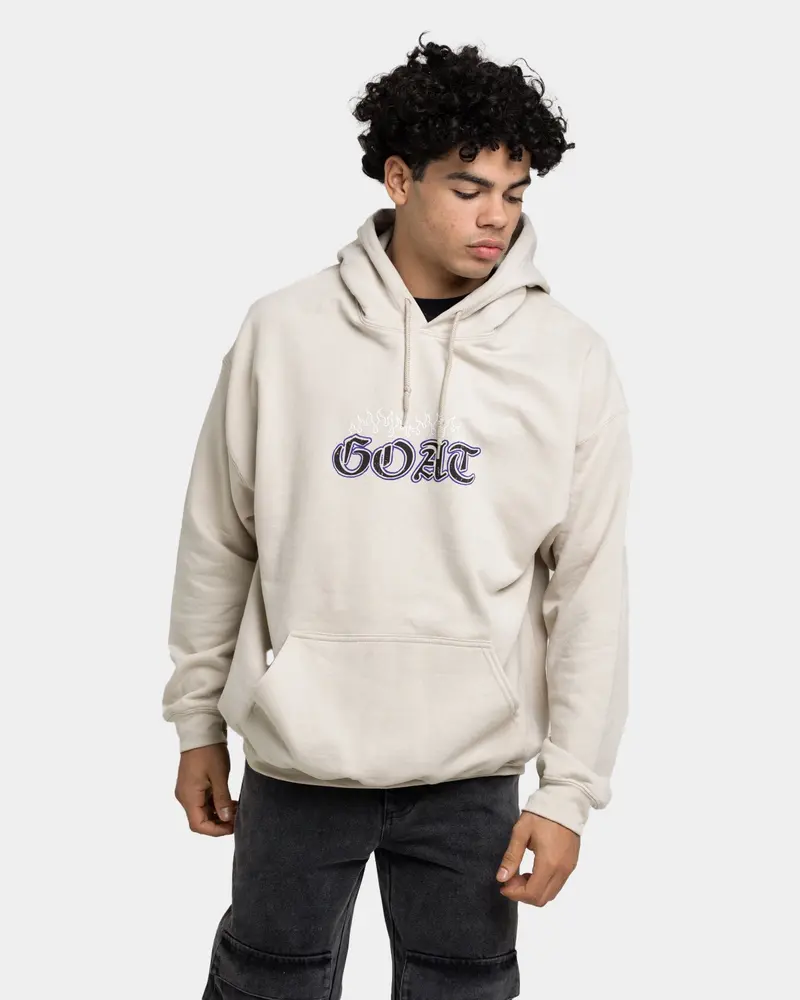 Goat Crew King Skeleton Hoodie Sand 1