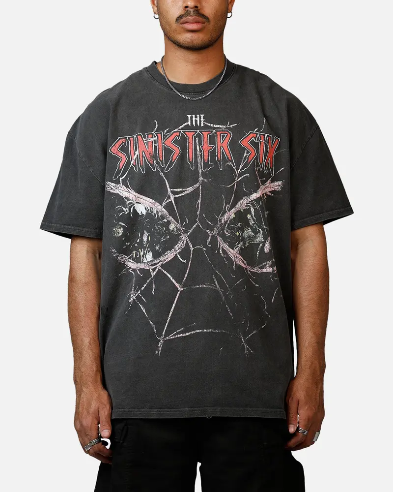 Goat Crew Marvel Villians Through The Eyes Heavy T-Shirt Black Wash 1