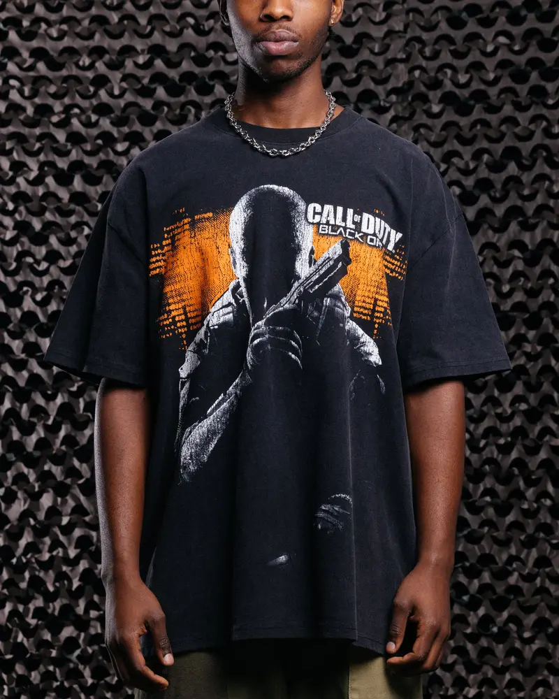 Goat Crew X Call Of Duty Black Ops 2 Heavy T-Shirt Vintage Black 1