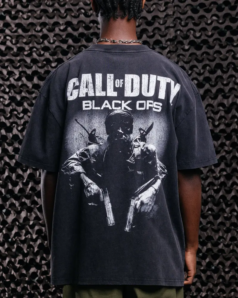 Goat Crew X Call Of Duty Black Ops Heavy T-Shirt Vintage Black 1