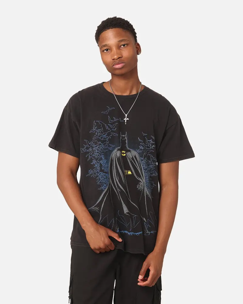 Goat Crew X Dc Batman Moonlight Vintage T-Shirt Black Wash 1