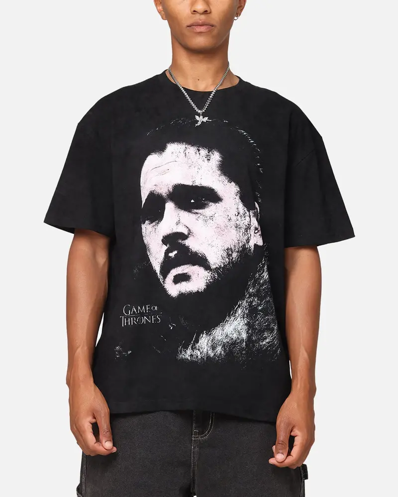Goat Crew X Game Of Thrones Jon Snow Heavy T-Shirt Black 1