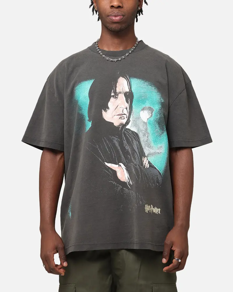 Goat Crew X Harry Potter Snape Poster Heavy T-Shirt Black Wash 1