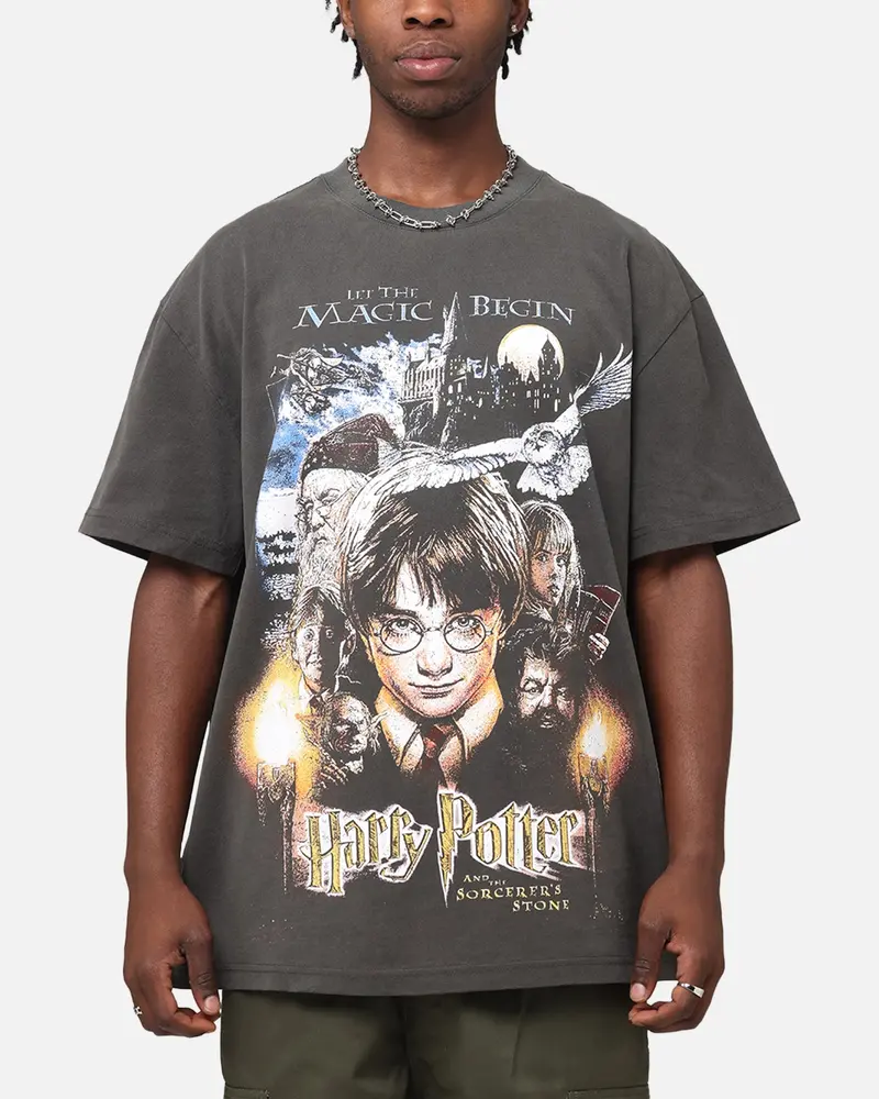 Goat Crew X Harry Potter Sorcerer's Stone Heavy T-Shirt Black Wash 1