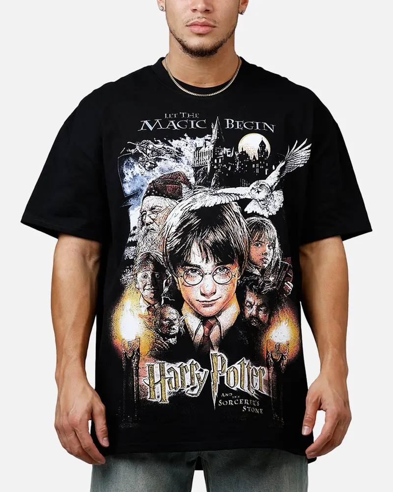 Goat Crew X Harry Potter Sorcerer's Stone Vintage T-Shirt Black Acidwas 1