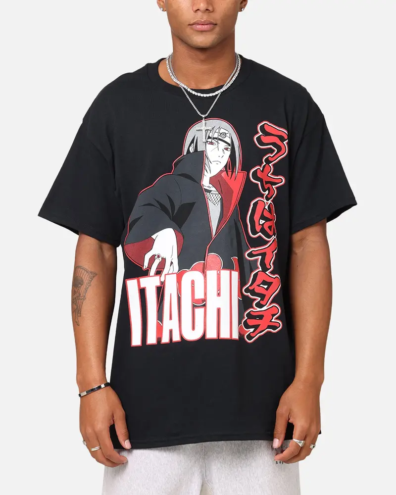 Goat Crew X Naruto Itachi Vintage T-Shirt Black 1