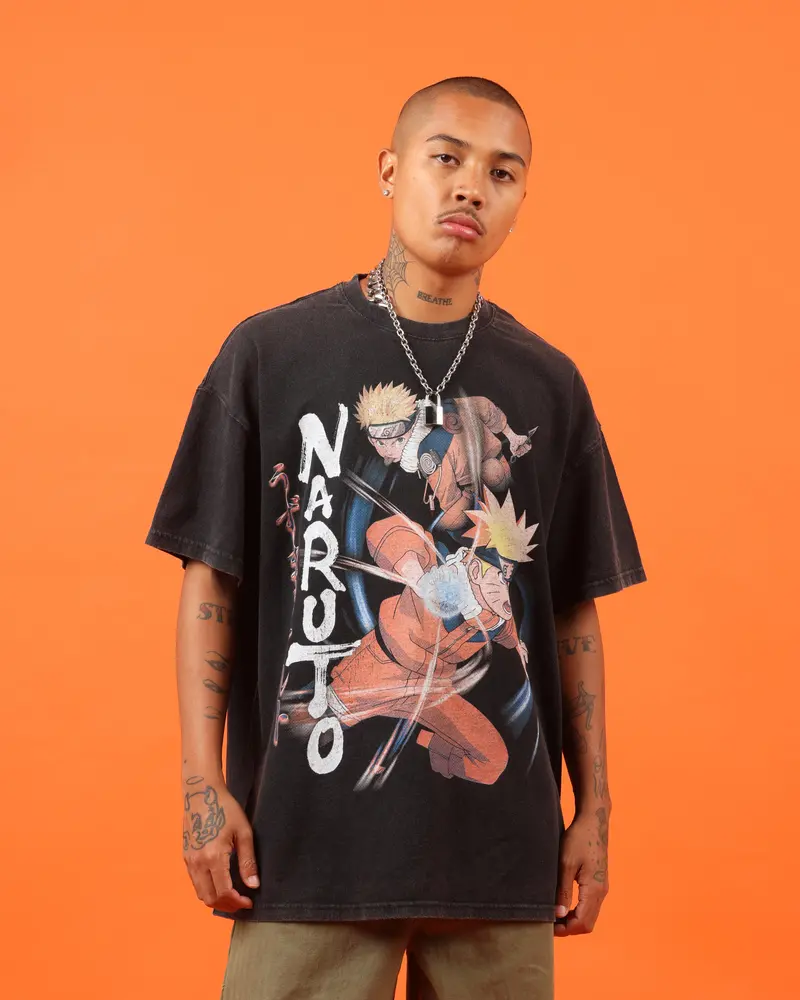Goat Crew X Naruto Naruto Premium Vintage T-Shirt Vintage Black 1