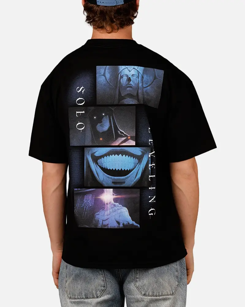 Goat Crew X Solo Leveling Statue Of God Vintage T-Shirt Black 1