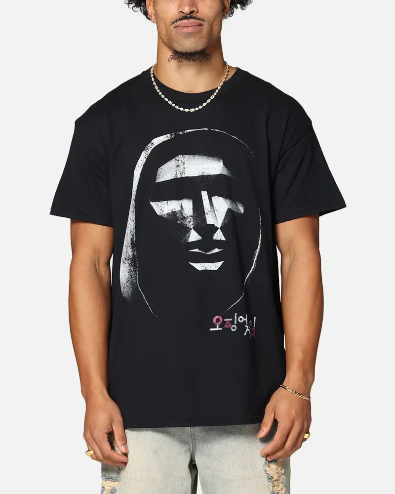 Goat Crew X Squid Game Front Man Vintage T-Shirt Black 1