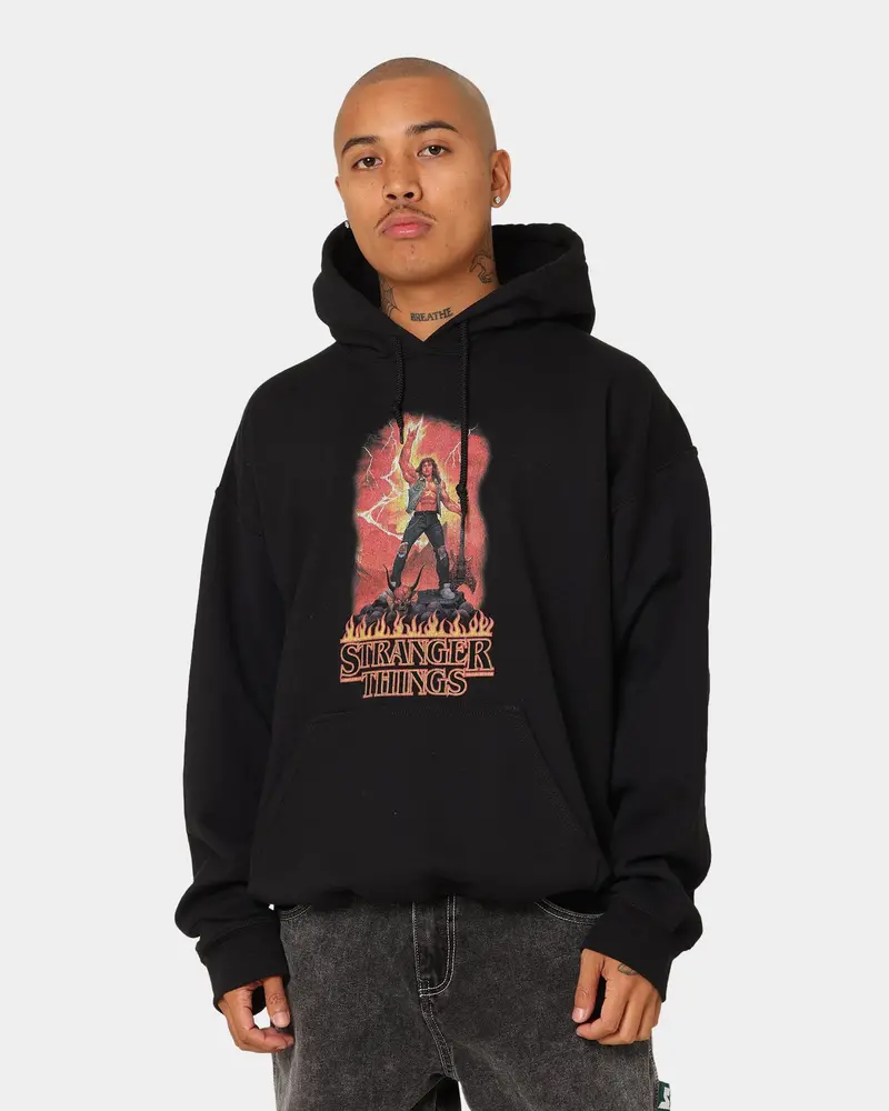 Goat Crew X Stranger Things Metal Hoodie Black 1