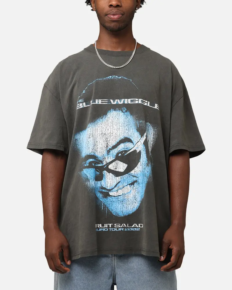 Goat Crew X The Wiggles Blue Wiggle Heavy T-Shirt Black Wash 1