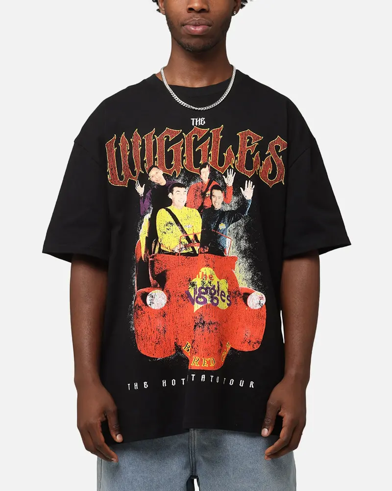 Goat Crew X The Wiggles Hot Potato Tour Heavy T-Shirt Black 1