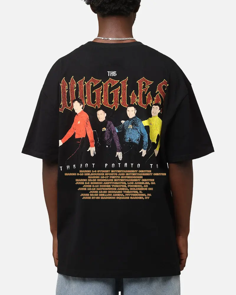 Goat Crew X The Wiggles Hot Potato Tour Heavy T-Shirt Black 2