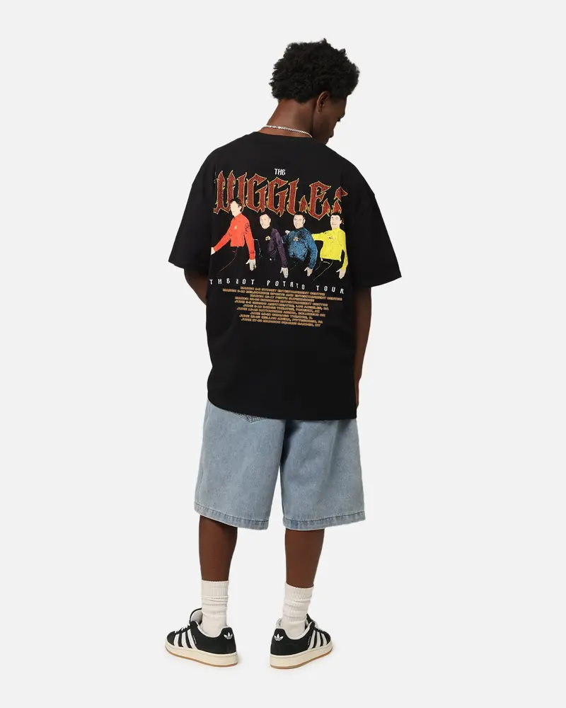 Goat Crew X The Wiggles Hot Potato Tour Heavy T-Shirt Black 4