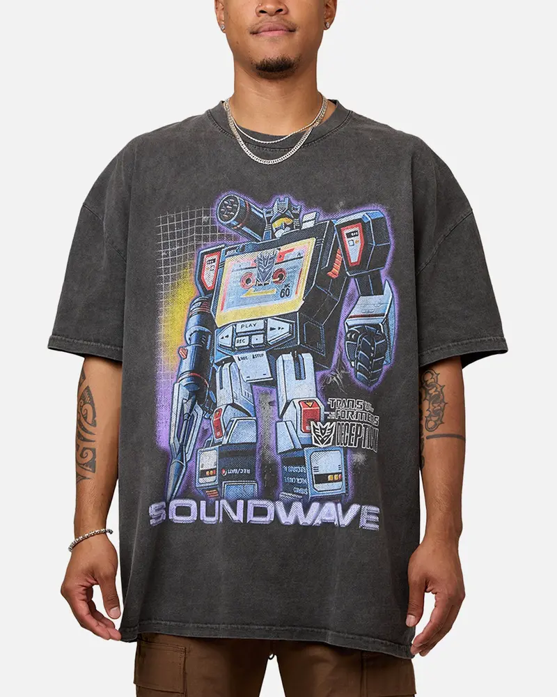 Goat Crew X Transformers Soundwave T-Shirt Black Wash 1