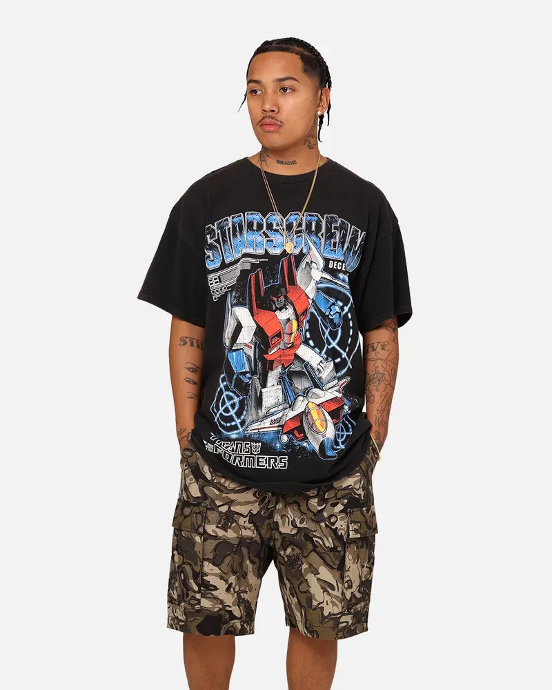 Goat Crew X Transformers Starscream Vintage T-Shirt Black Wash 1