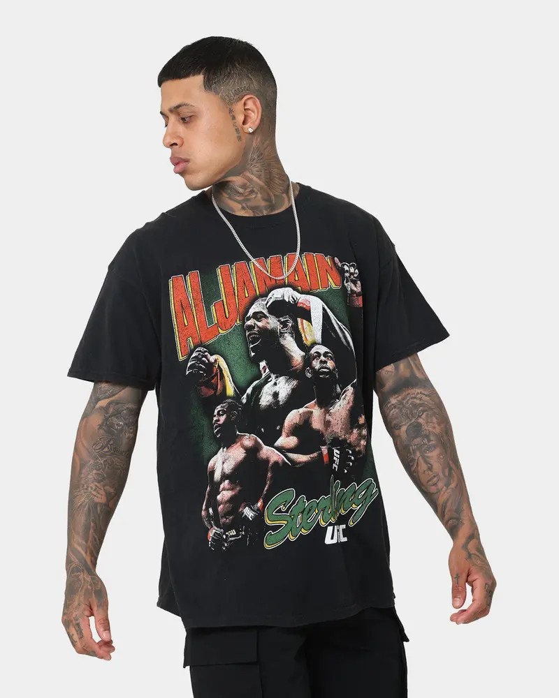 Goat Crew X Ufc Aljamain Sterling Vintage T-Shirt Black Wash 1