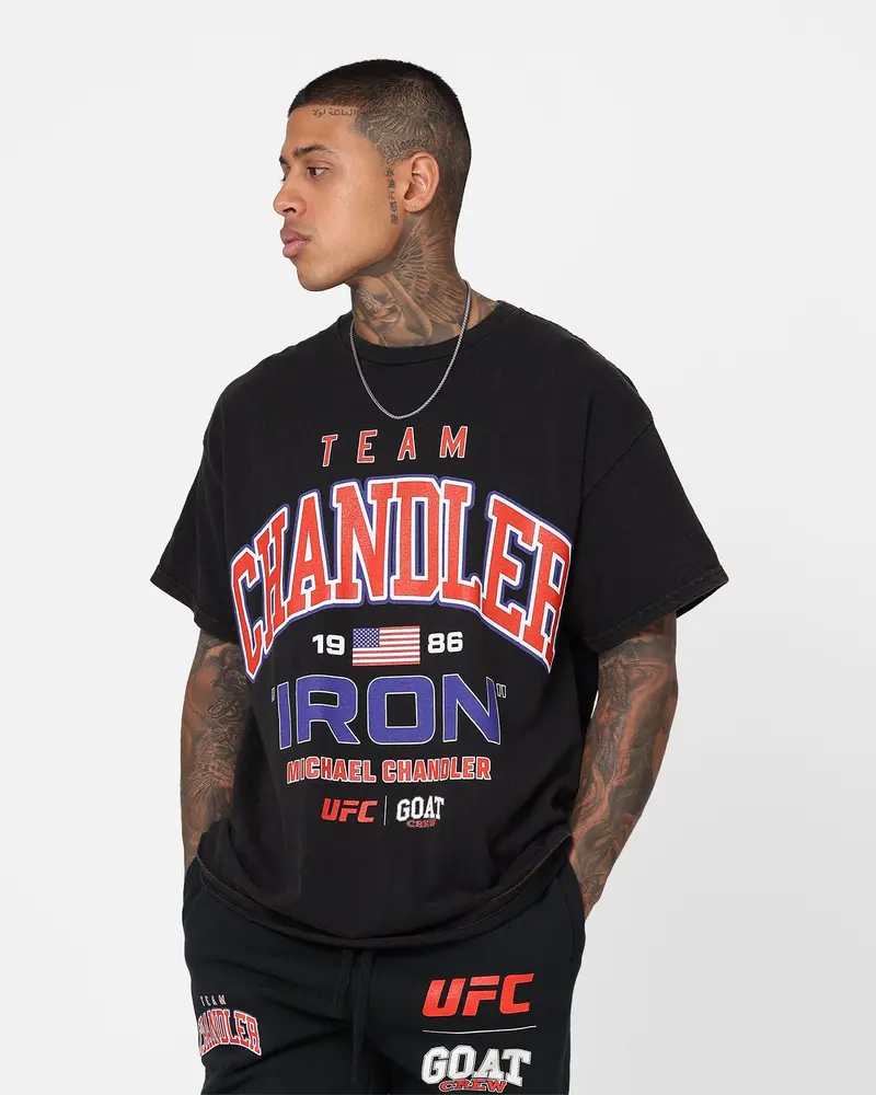 Goat Crew X Ufc Michael Chandler Team Chandler T-Shirt Black Wash 6