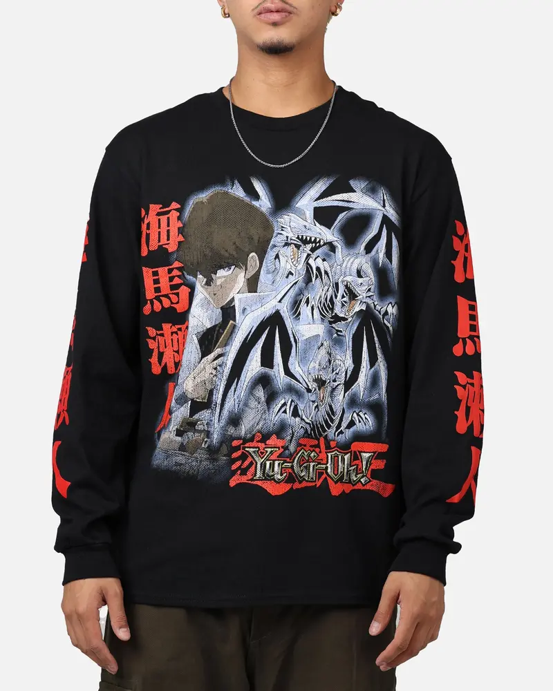 Goat Crew X Yu-Gi-Oh! Seto Kaiba Long Sleeve T-Shirt Black 1