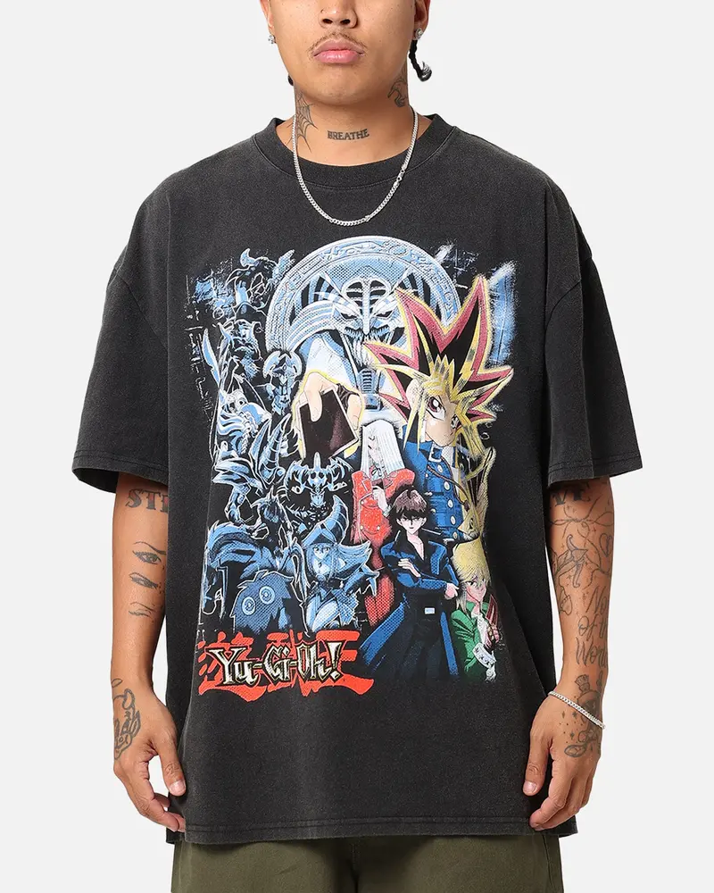 Goat Crew X Yu-Gi-Oh! Yami Yugi Heavy T-Shirt Vintage Black 1