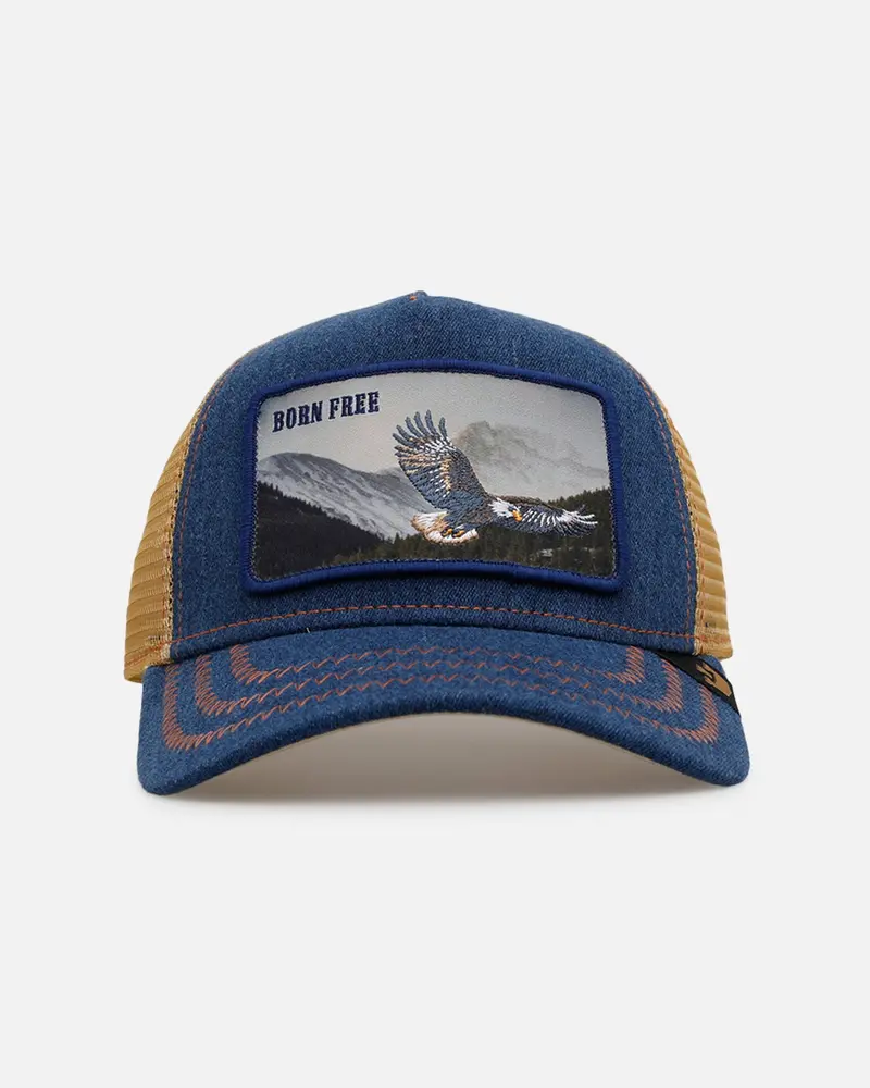 Goorin Bros Born Free Trucker Snapback Navy 1