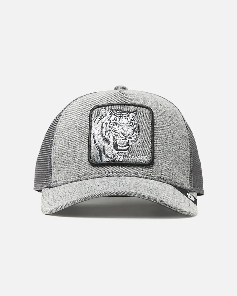 Goorin Bros Denim Savage Trucker Snapback Gray Denim 1
