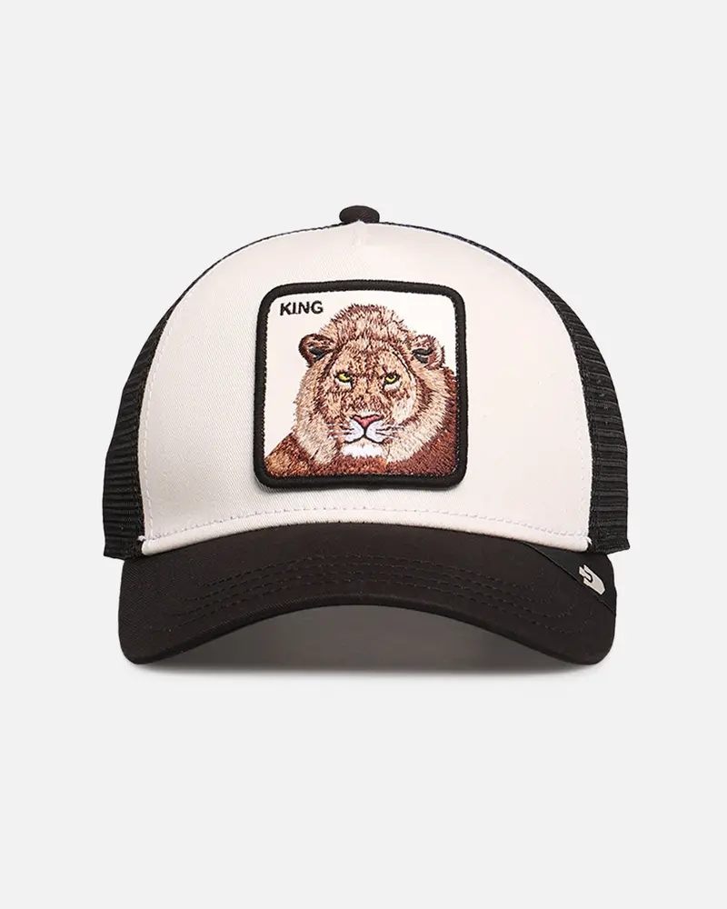 Goorin Bros The King Lion Trucker Snapback Off White/Black 1
