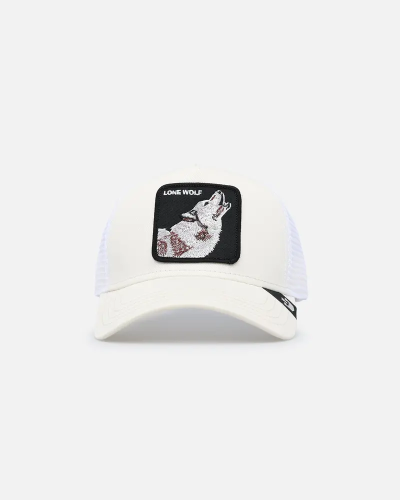Goorin Bros The Lone Wolf Trucker Snapback White 1