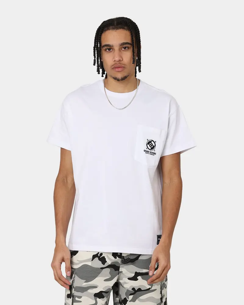 Grand Scheme Pocket T-Shirt White 1
