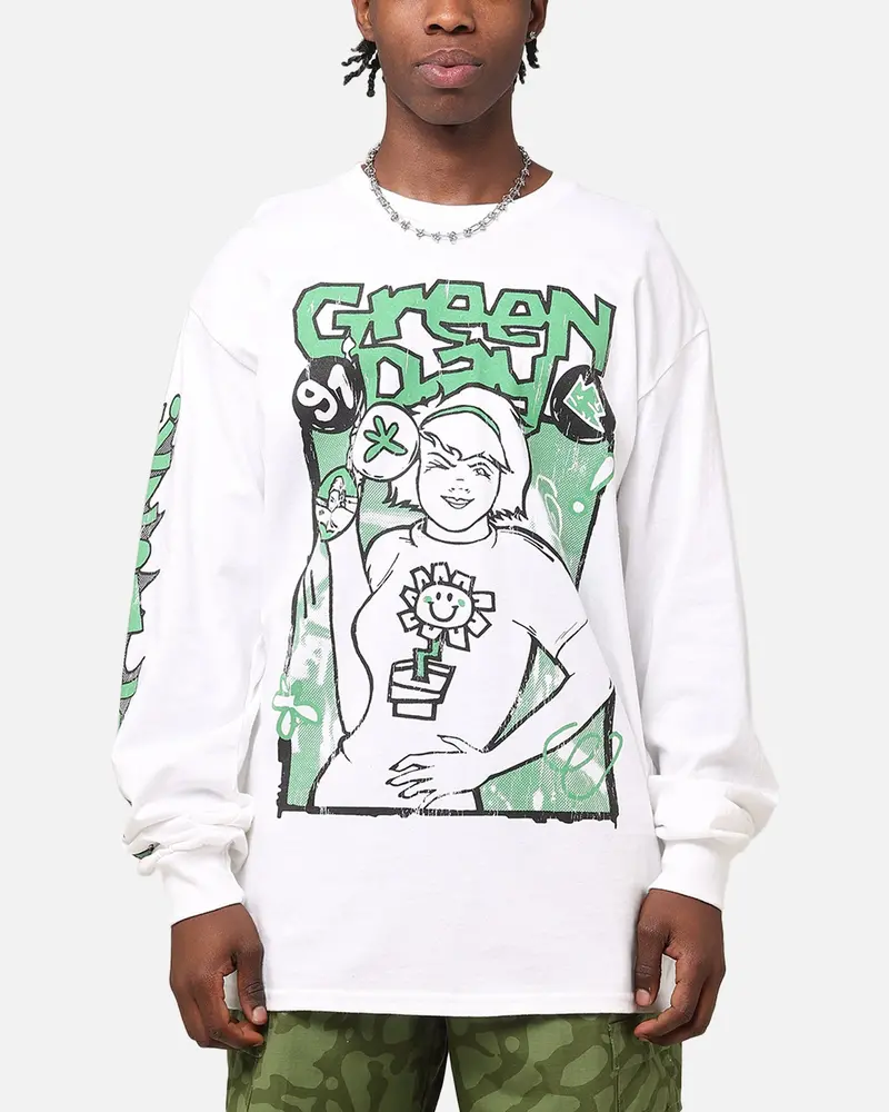 Green Day Kerplunk Long Sleeve T-Shirt White 1