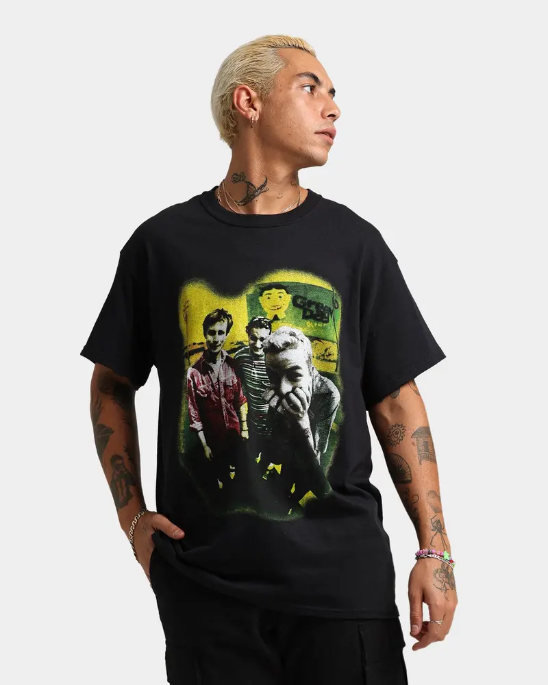 Green Day Neon Photo T-Shirt Black 1