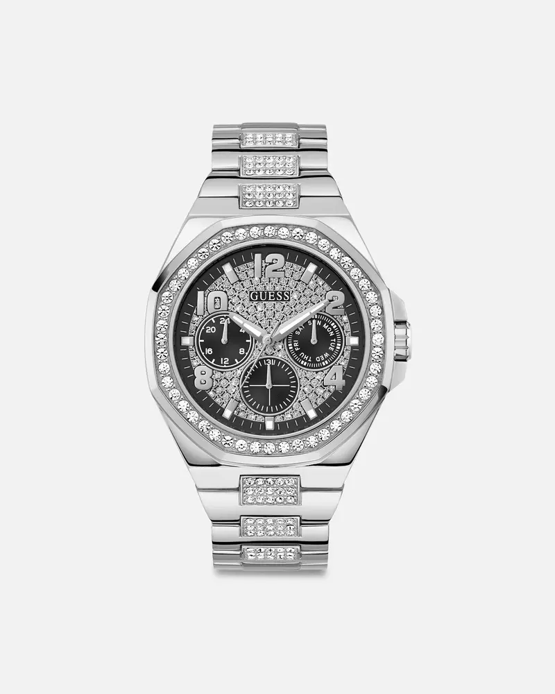 Guess Mainline Empire Crystal Watch Silver 1