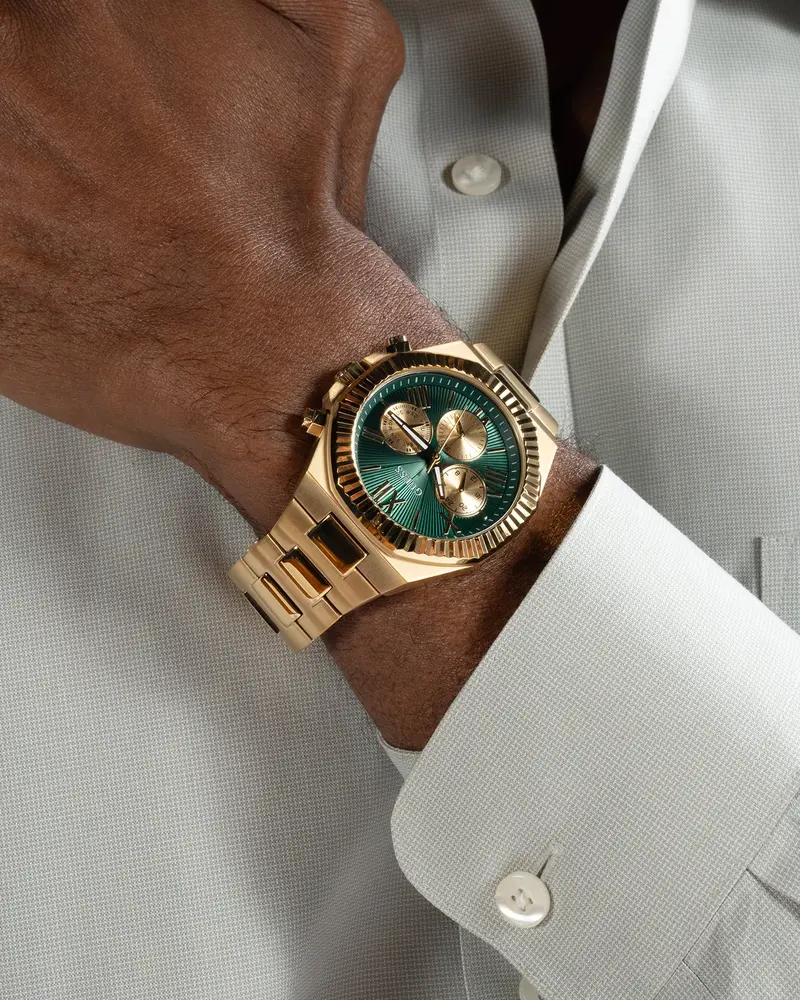 Guess Mainline Equity Watch Gold/Sun Green 1