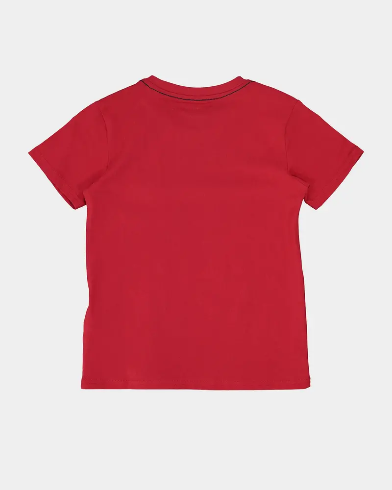 Guess Mainline Kid's Core Short Sleeve T-Shirt True Red Hot 4
