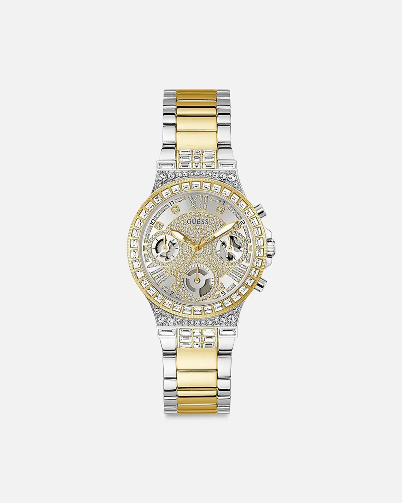 Guess Mainline Moonlight Two Tone Bracelet Watch White 1