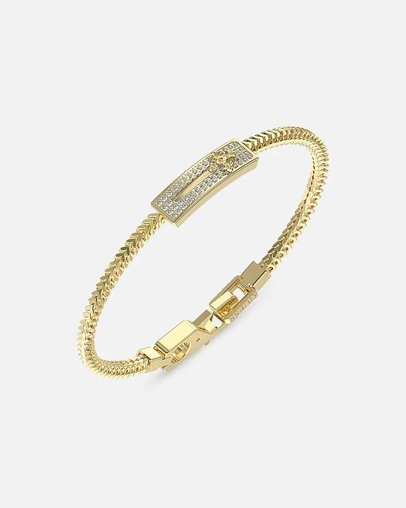 Guess Mainline Rebel Knight Dagger Crystal Bracelet Gold 1