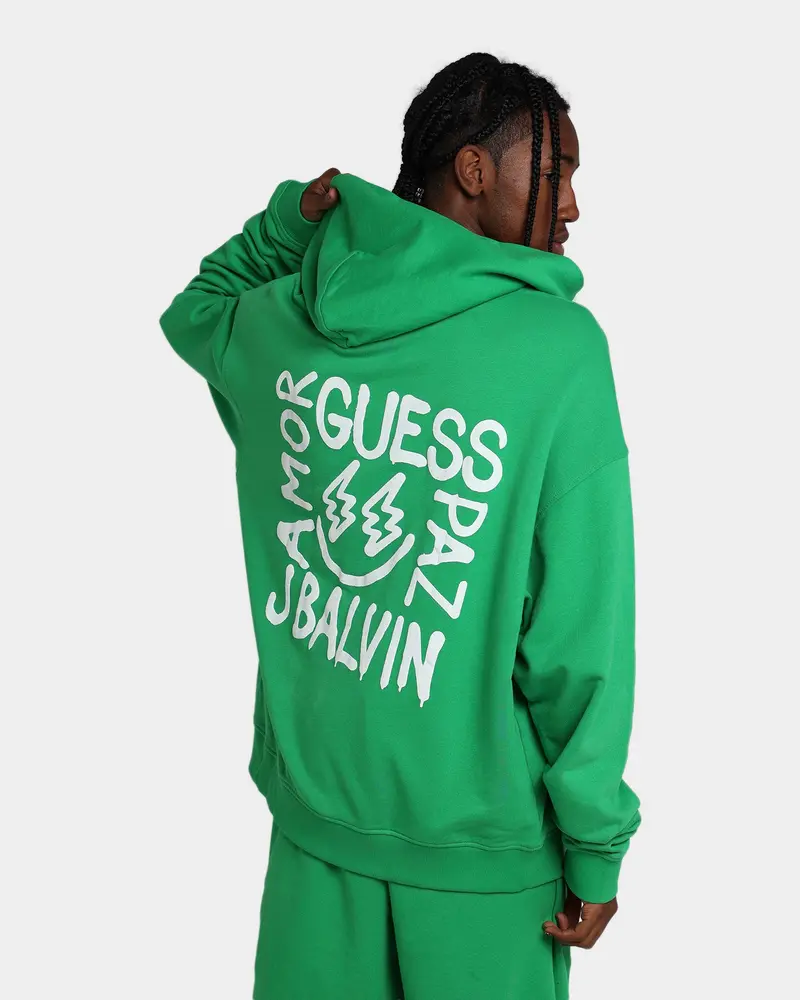 Guess Originals X J Balvin Paz Hoodie Vip Green 1