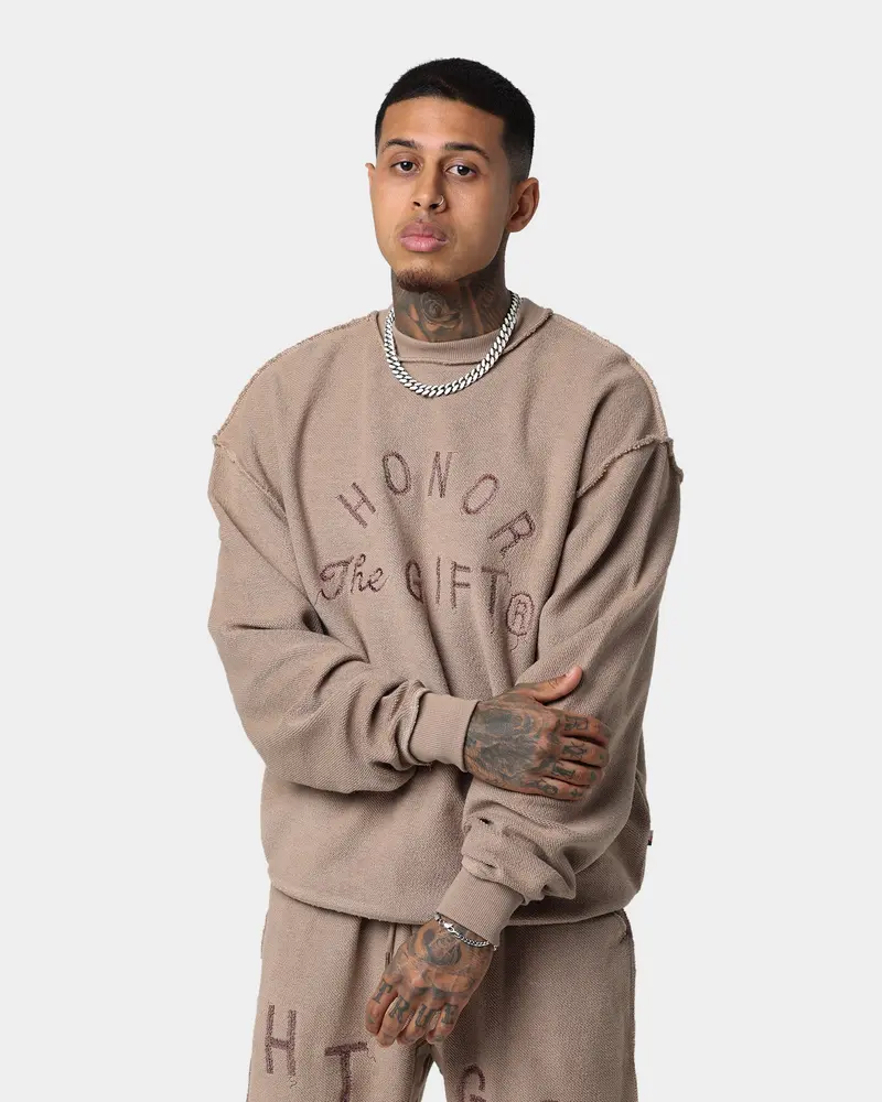 Honor The Gift Htg Weathered Crewneck Coyote 1