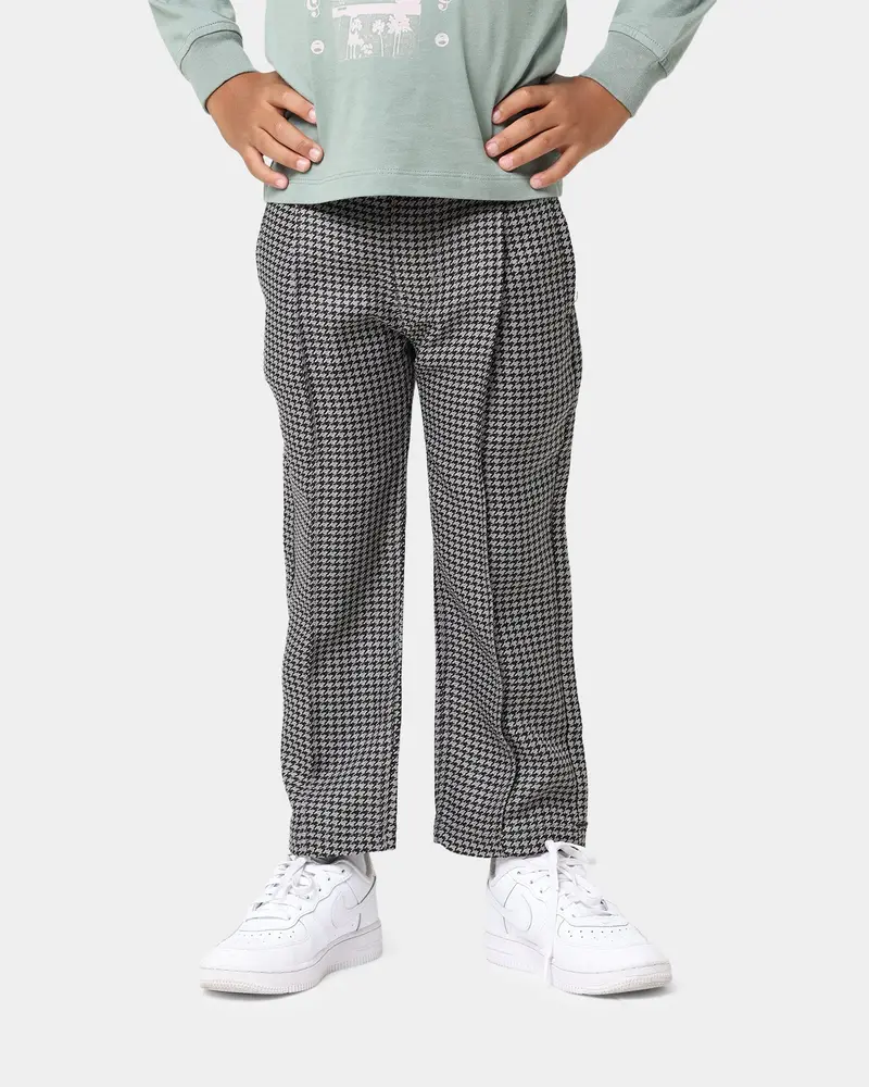 Honor The Gift Kids' Holiday Houndstooth Pants Bronze 1