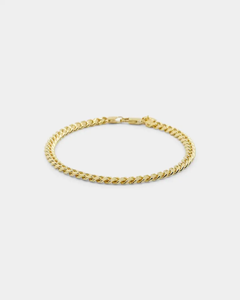 House Of Auric 5Mm Cuban Link Bracelet 18K Gold Vermeil 1