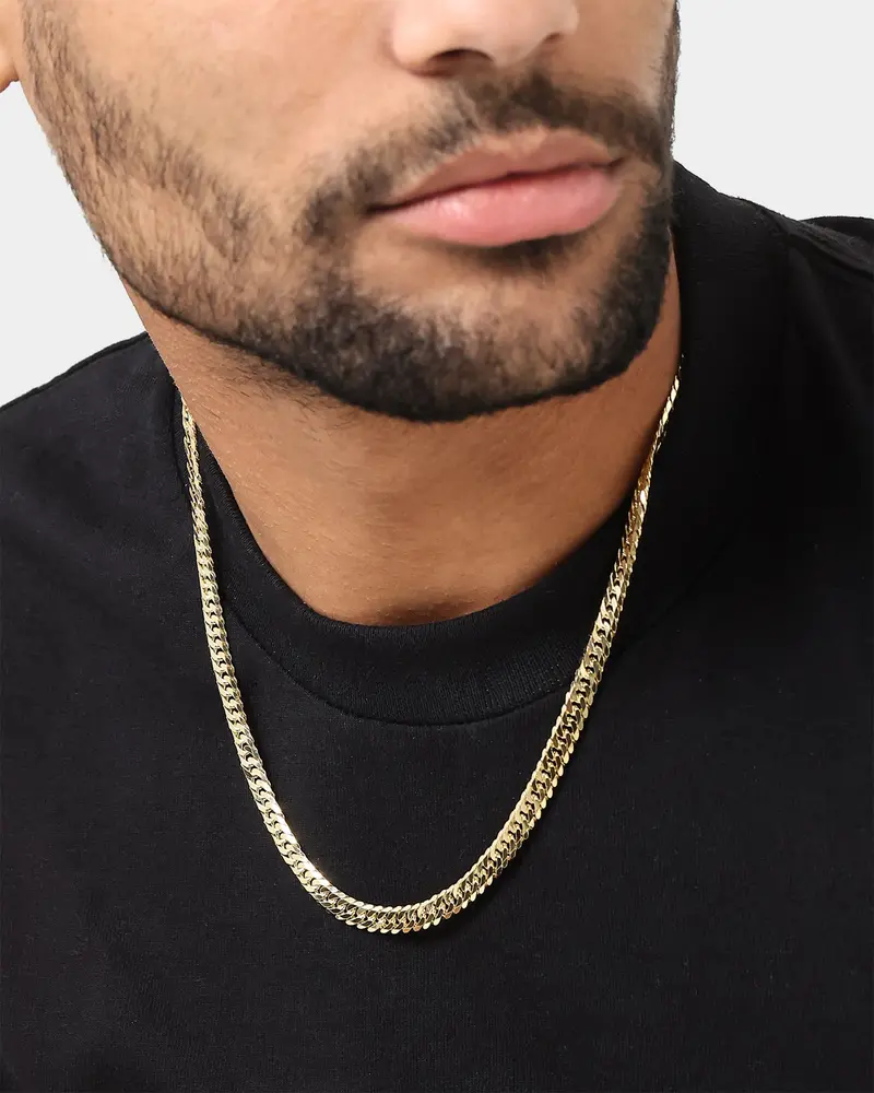 House Of Auric 6.4Mm Double Curb Chain 18K Gold Vermeil 1