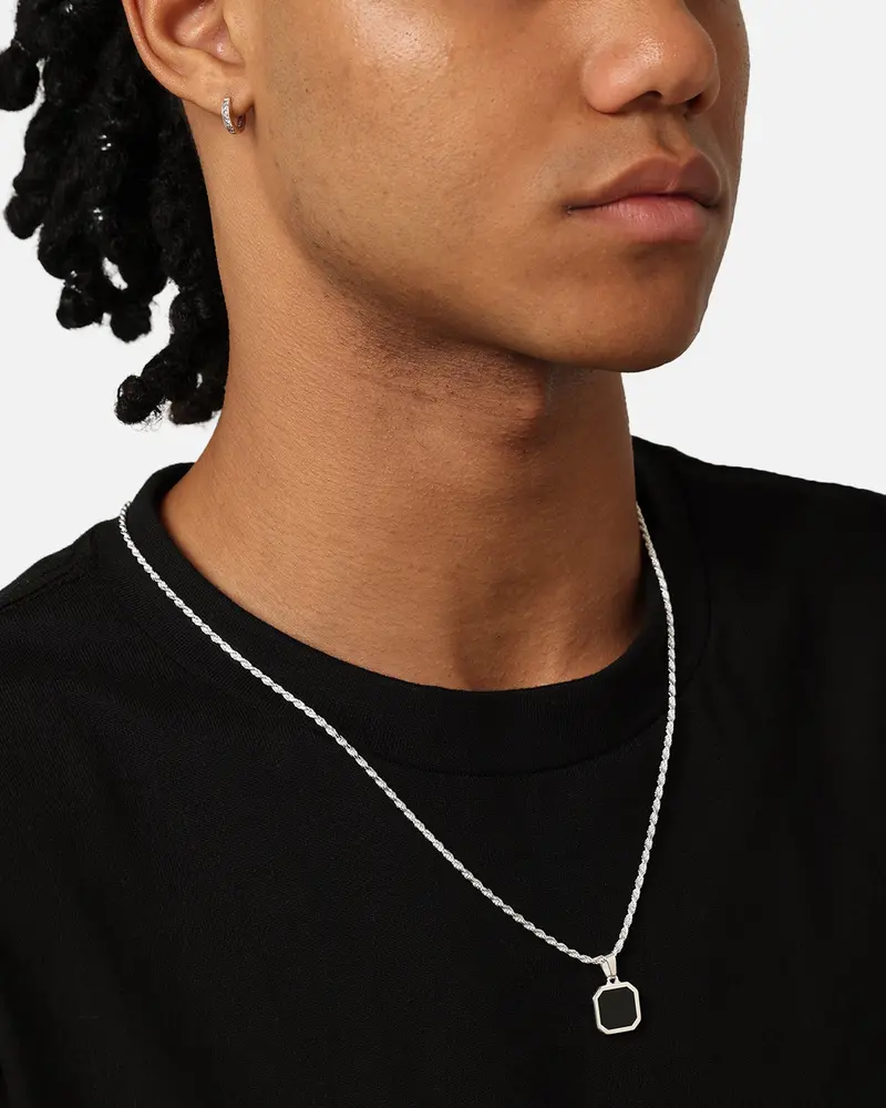 House Of Auric Alexander Onyx Pendant Sterling Silver 1