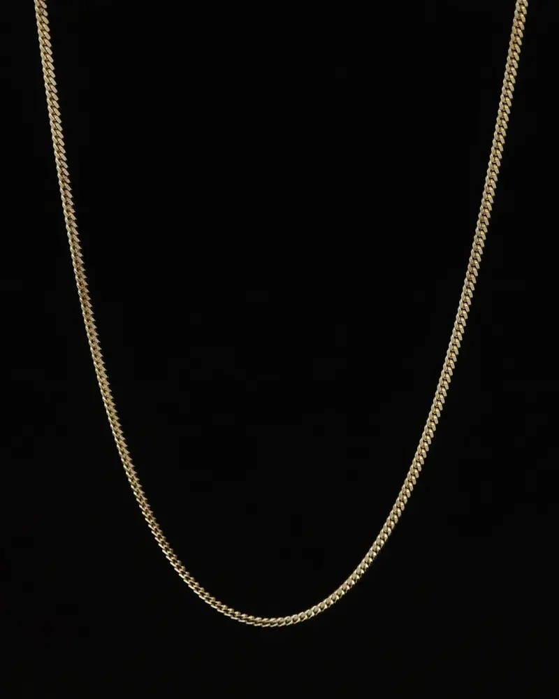 House Of Auric Cuban Link 2.5Mm 20" Chain Gold 1