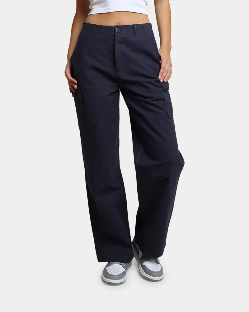 Huf Women's Double Knee Cargo Pants Navy 1