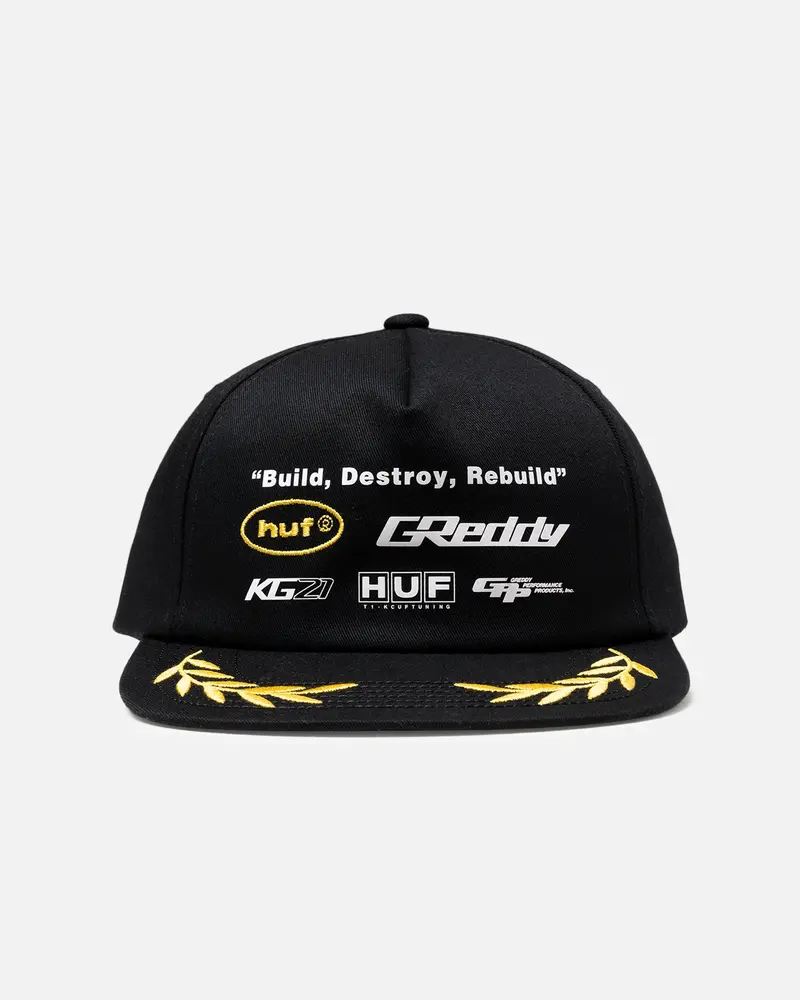 Huf X Greedy Team Snapback Black 1