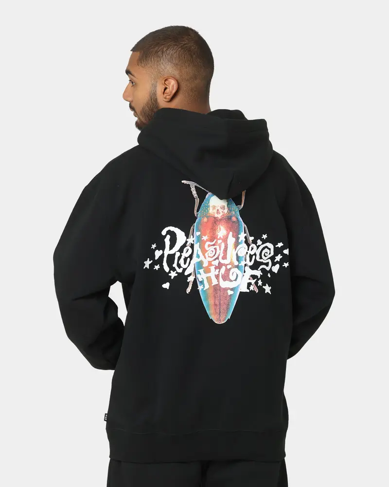Huf X Pleasures Beetle Pullover Hoodie Black 1